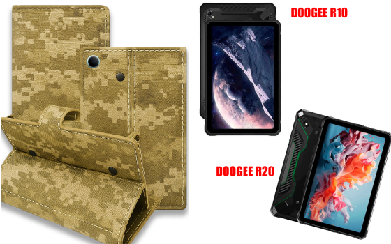 Книга-трансформер для планшета Doogee R10, Doogee R20, цвет Black Pixel Киев