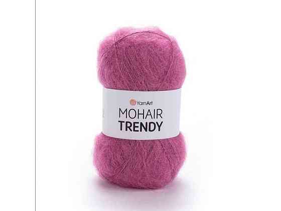 Пряжа Mohair Trendy брусниця 50% мохер 50% акрил 220м 100г 5шт/уп 144 ТМ YarnArt Київ