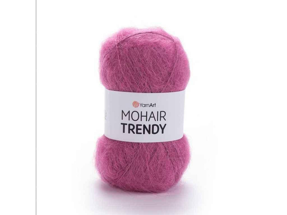 Пряжа Mohair Trendy брусниця 50% мохер 50% акрил 220м 100г 5шт/уп 144 ТМ YarnArt Київ - фото 1