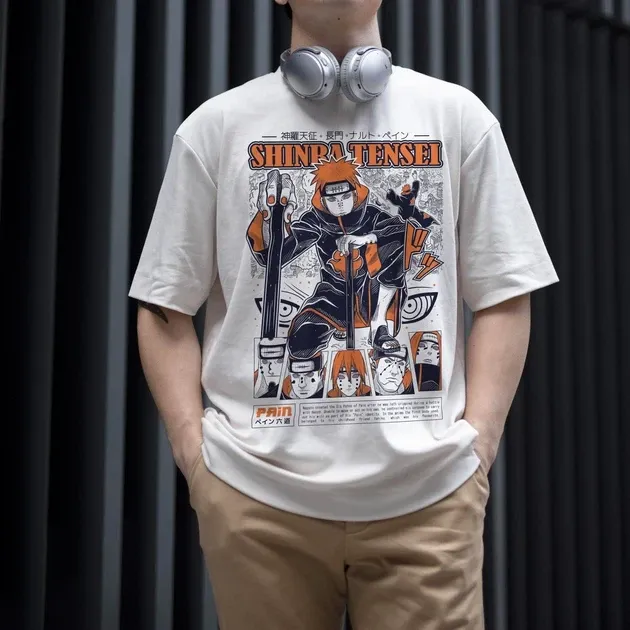 Футболка для підлітка хлопчика з принтом Наруто Pain 140hinra Ten140ei WE Розмір 160 Anime10719 Дніпро - фото 3