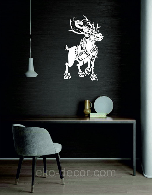 Декоративное настенное Панно «Олень», Декор на стену 110*68 см Киев - изображение 4