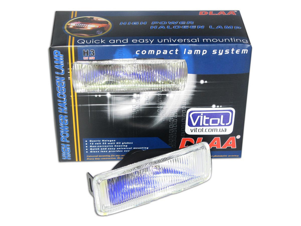 Фари DLAA 1070 RY/H3-12V-55W/147*58mm Вінниця - фото 1