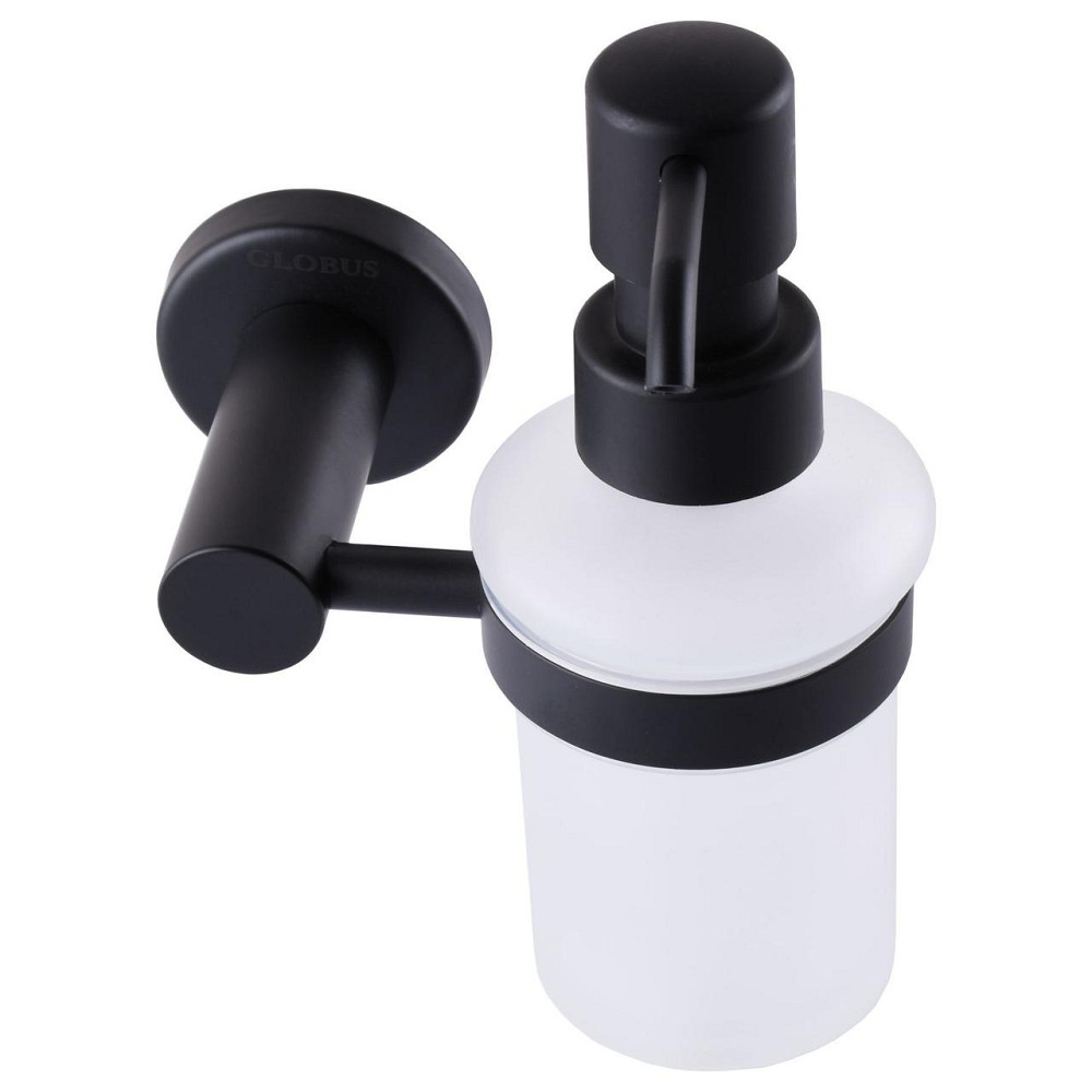 Дозатор рідкого мила Globus Lux BS8433 чорний матовий SUS304 (000021389) Київ - фото 2
