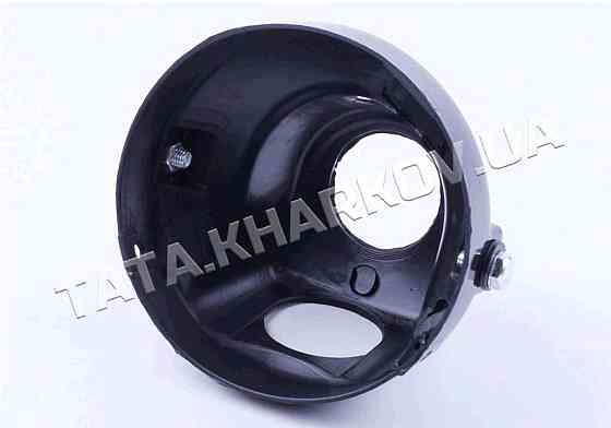 Корпус фары мопед Дельта (круглая, пластик) Мукачево