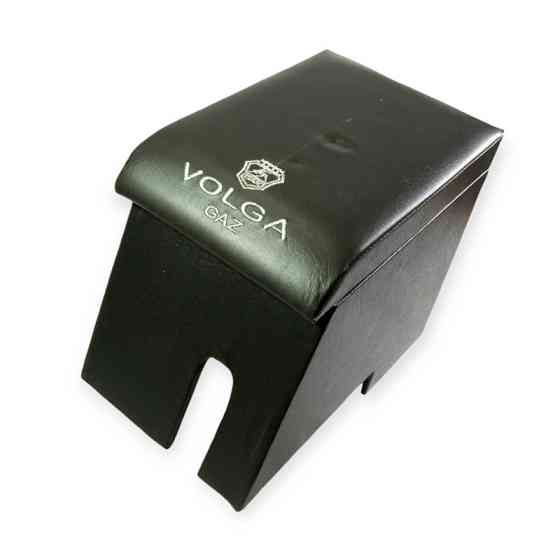 Подлокотник газ волга 2410 черный с вышивкой (кожзам) Мукачево