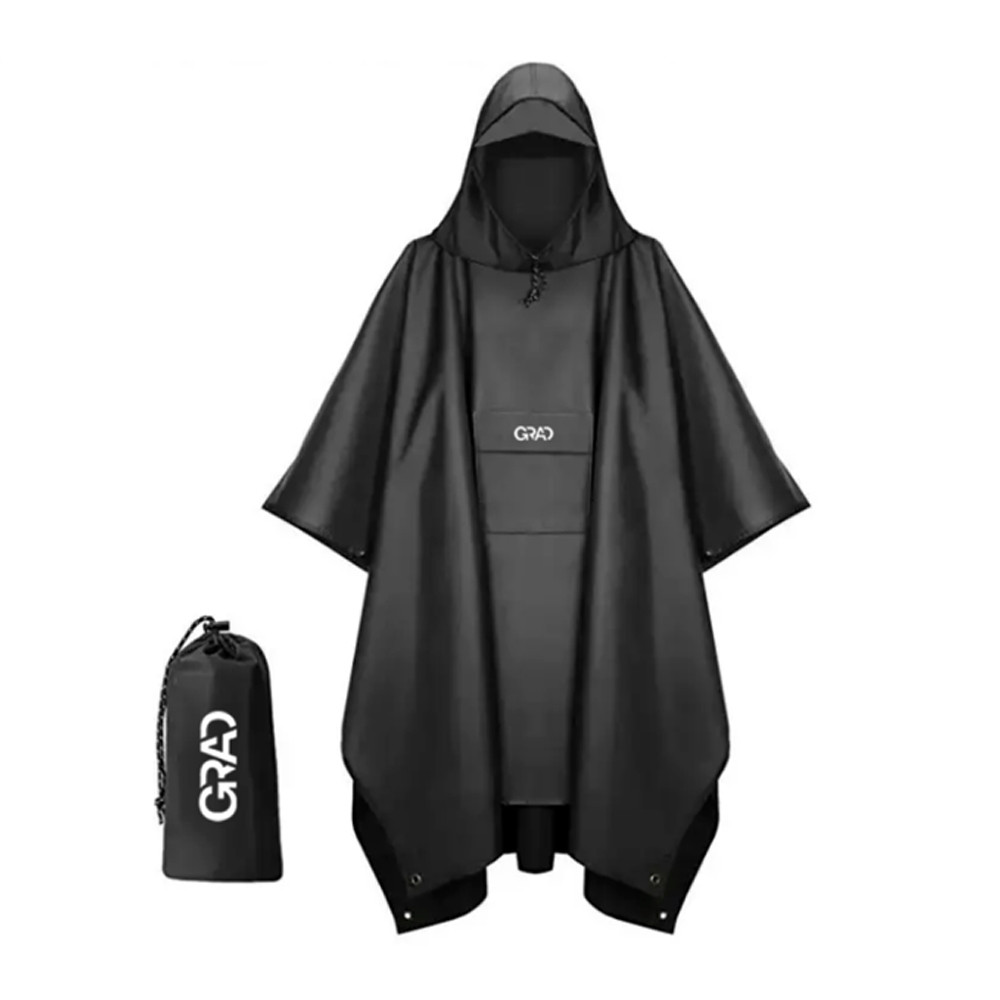 Grad Плащ-пончо от дождя Invisible черный GRAD (9461955) Коломия - фото 1