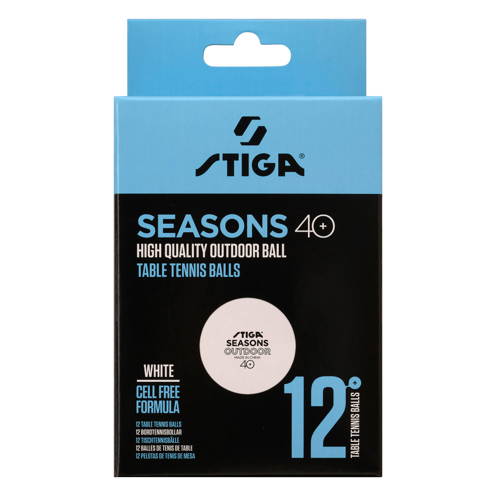 М'ячі для настільного тенісу Stiga Seasons, White 12 шт (1110-2810-12) Київ - фото 2