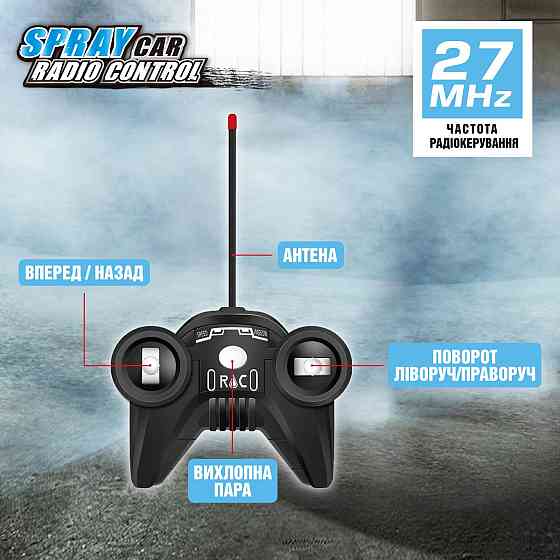 Автомобіль Spray Car на р/к – Sport (рожевий, 1:24, туман) Дніпро