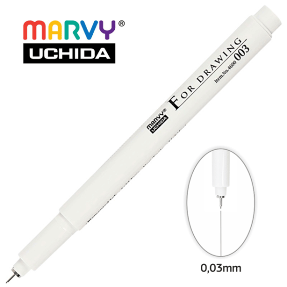 Мульти-лайнер 0.03мм черный 4600-S Marvy Киев