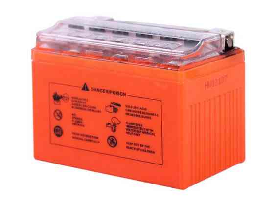 Аккумулятор 4АH YTX4L-BS гелевый 113*70*85mm С ДИСПЛЕЕМ оранжевый Мукачево