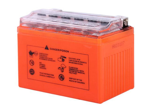 Аккумулятор 4АH YTX4L-BS гелевый 113*70*85mm С ДИСПЛЕЕМ оранжевый Мукачево - изображение 2