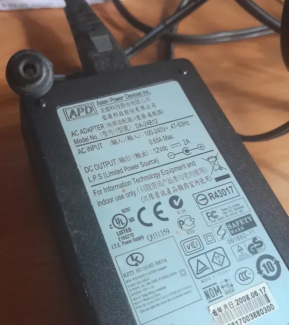 Блок адаптер живлення Apd Model DA-24B12 100-240V 2A Львів - фото 3