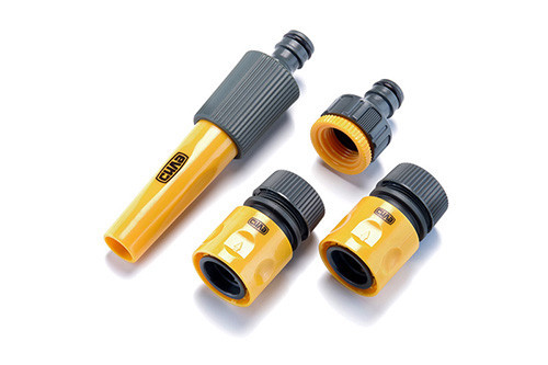 Набір: насадка-розпилювач, конектори 1/2: 1/2 аквастоп, 1/2, адаптер 1/2+3/4 СИЛА Київ - фото 1