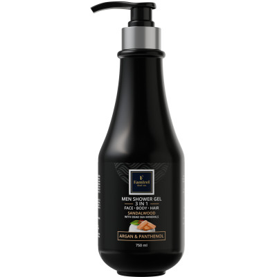 Гель для душа Famirel Для мужчин 3 в 1 Сандал с аргановым маслом и пантенолом 750 мл (7290114085168) Винница - изображение 1