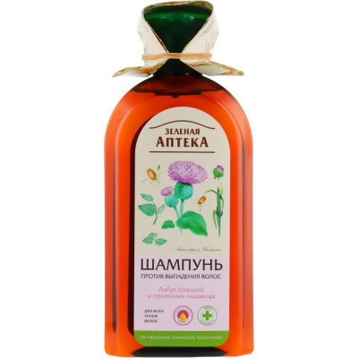 Шампунь Зелена Аптека Лопух большой и протеины пшеницы 350 мл (4823015904950) Винница - изображение 1