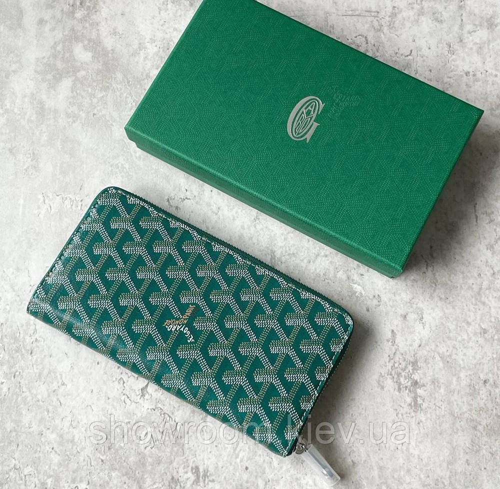 Гаманець на змійці Goyard (094) green Lux Київ - фото 7
