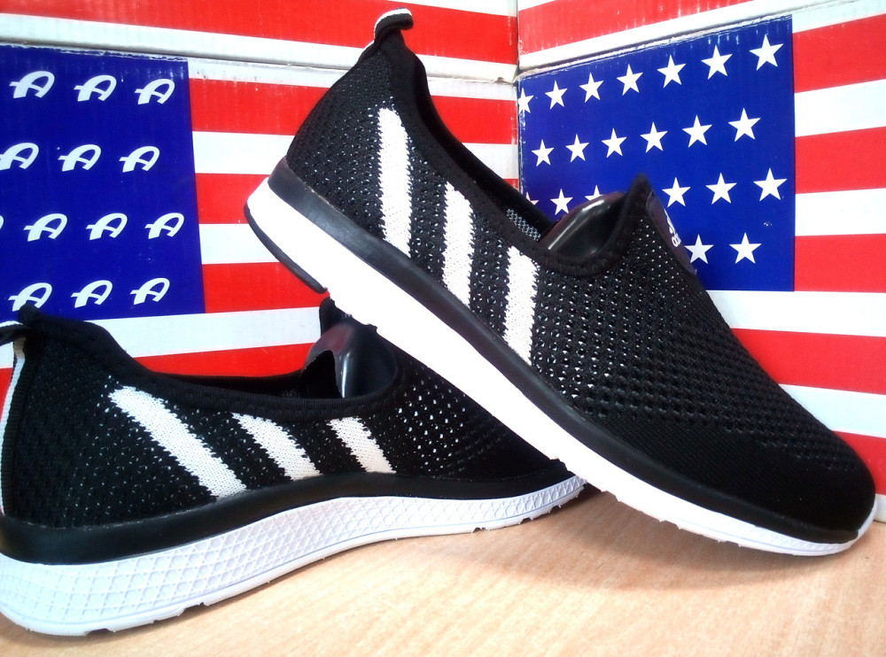 Женские Adidas Summer Liteчерные с белым Киев - изображение 1