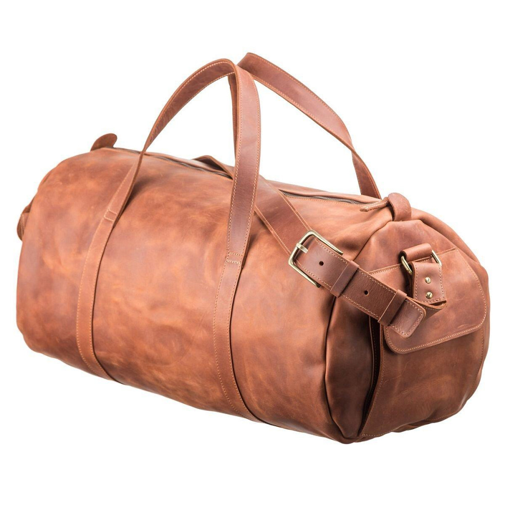 Сумка дорожня Grande Pelle 11047 вінтажна шкіра Коричнева Київ - фото 5