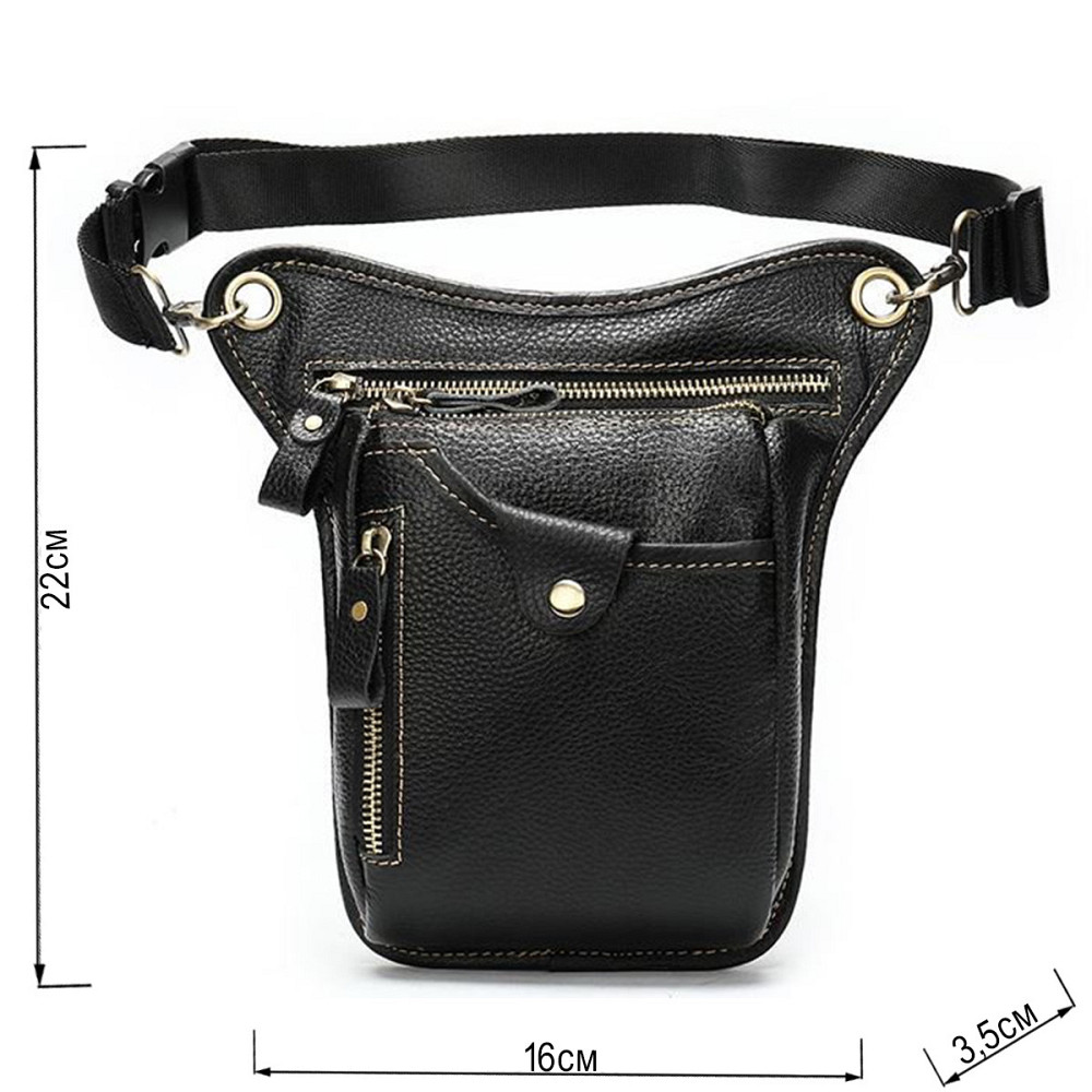 Сумка на пояс Чорна (Vintage) Київ - фото 7