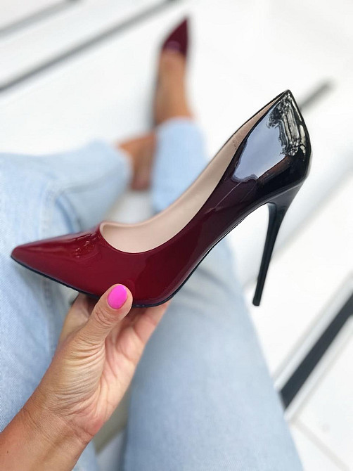 Vices Туфлі жіночі VICES червоні еко-лак каблук 11см (1058-19) (2391) Коломия - фото 9