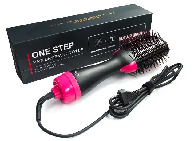 Фен-щетка для укладки волос One Step Hair Dryer 3 в 1, керамический нагрев, мощность 1000-1199Вт Одесса - изображение 8
