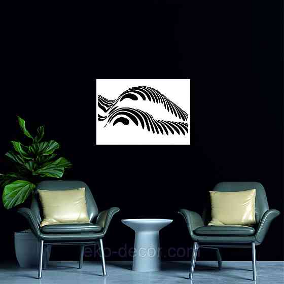 Декоративное настенное Панно «Девушка» , Декор на стену 70*49 см, Белый Киев