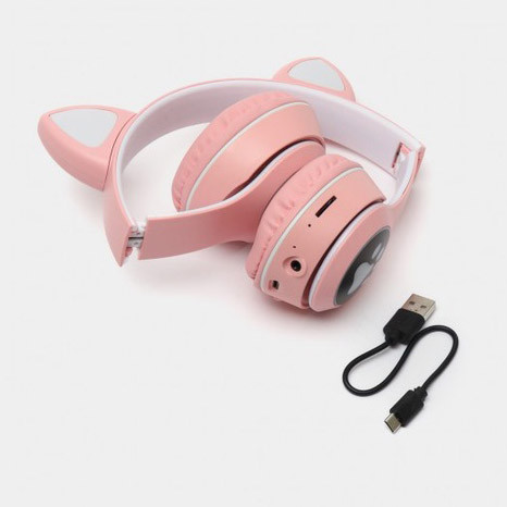 Наушники с кошачьими ушками с микрофоном Cat VZV 23M Наушники ушками и подсветкой cat IM-30 Львов - изображение 9