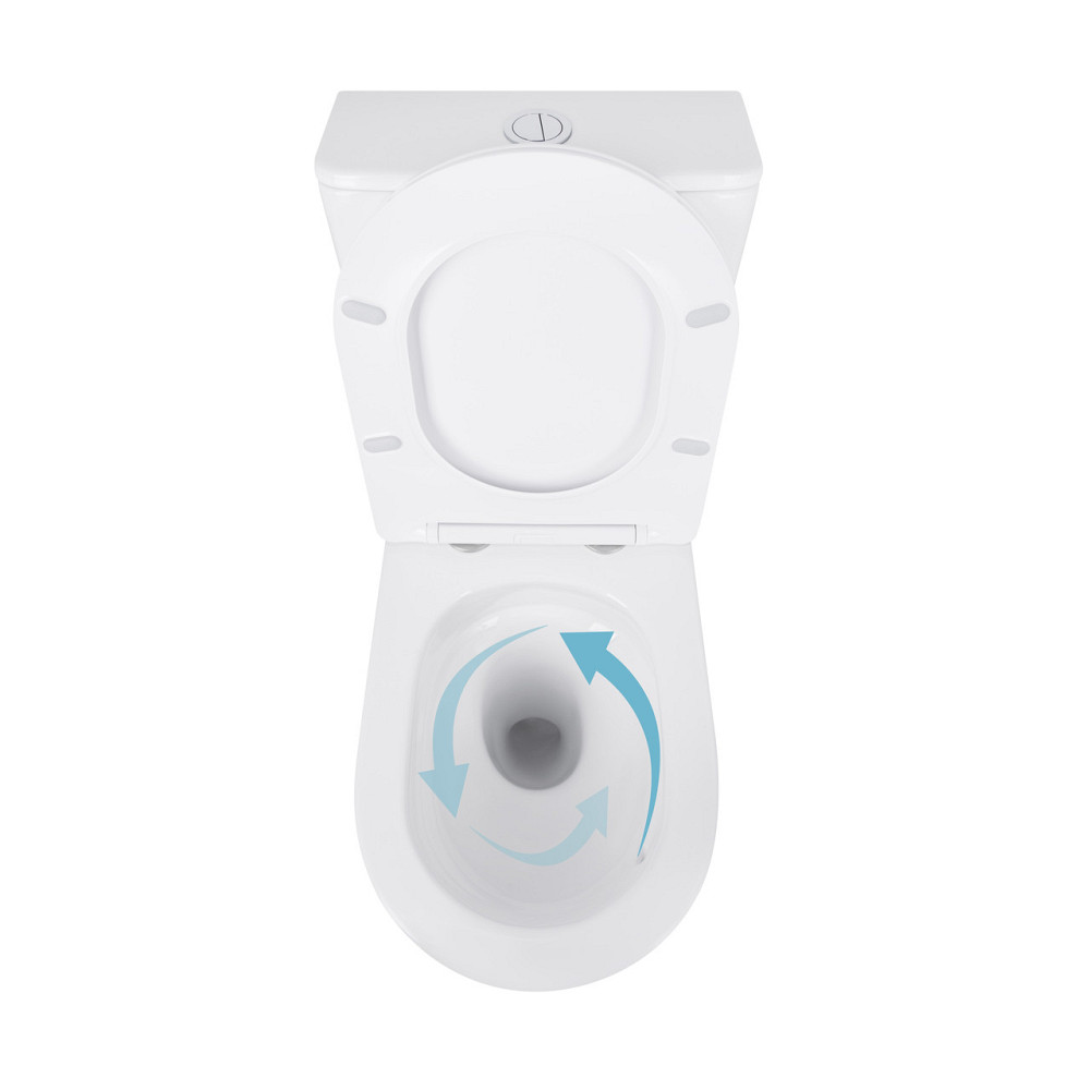 Унітаз-компакт Qtap Scorpio безобідковий Ultra Quiet із сидінням Soft-close QT14226088AW Київ - фото 14