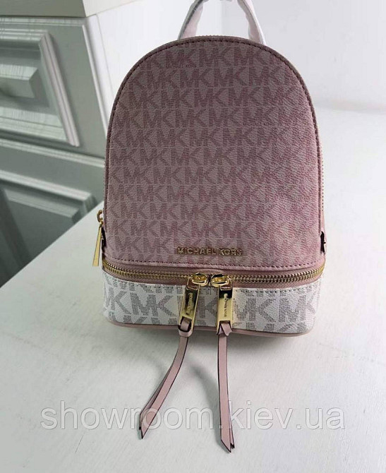 Женский рюкзак Michael Kors Rhea Zip mini Rose Lux Киев - изображение 9