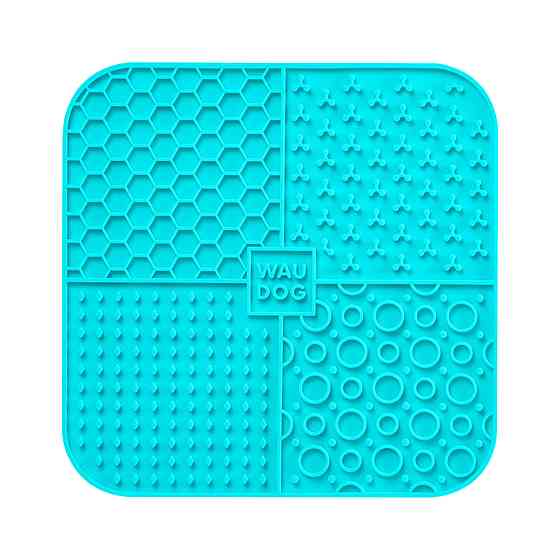 Коврик для слизи WAUDOG Silicone, 190х190х10 мм, голубой Киев