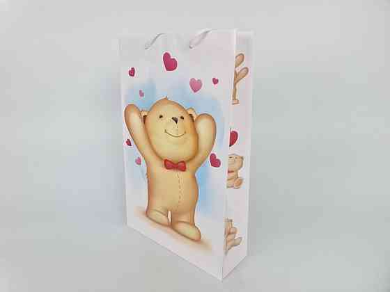 Большой бумажный пакет вертикальный  25/37/8(артBV-120) (12 шт) Харьков