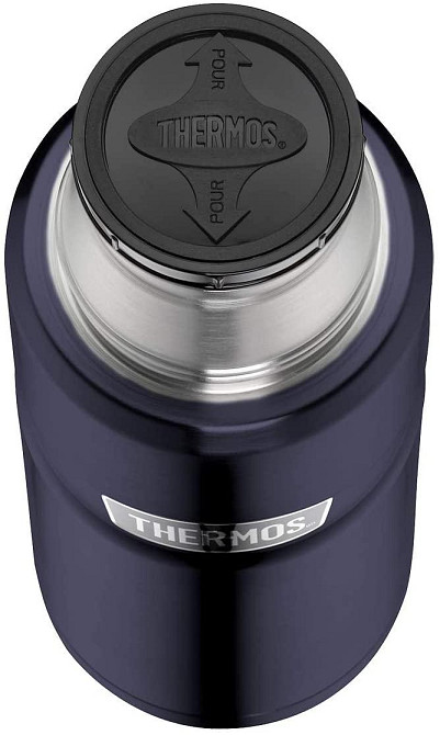 Термос для напоїв з чашкою 470 мл Thermos "King Flask" Midnight Blue (170010) Нержавіюча сталь Нововолинськ - фото 3