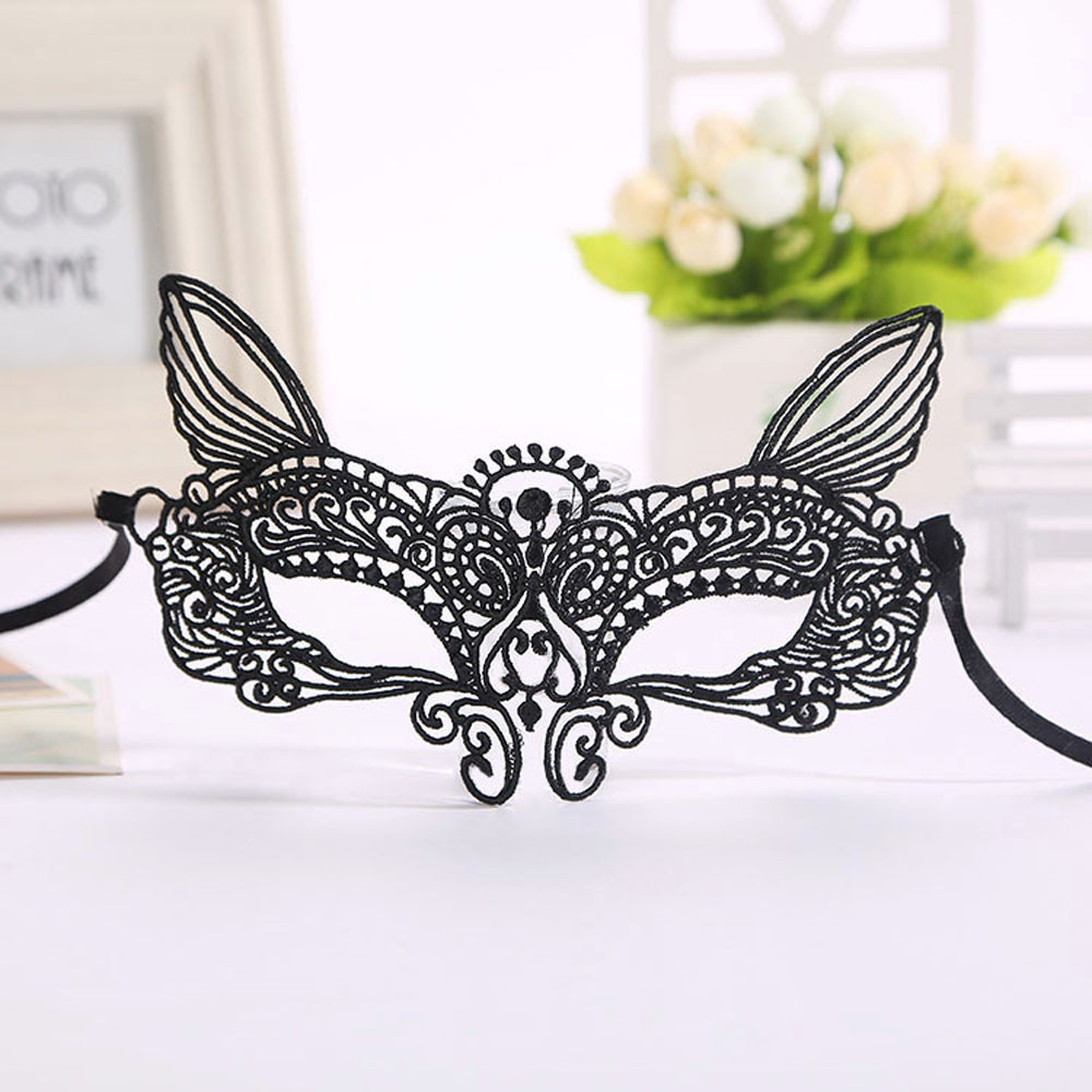 Маска з мережива чорна Кіт Київ - фото 1