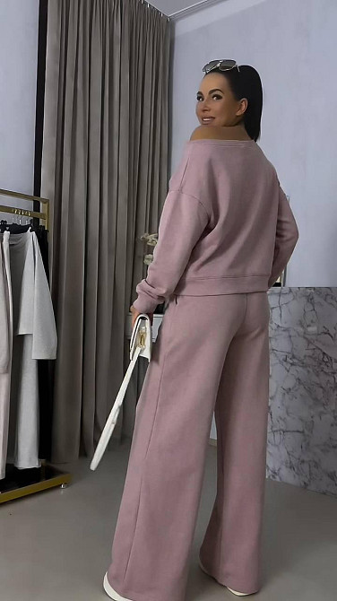 Женский прогулочный костюм двойка: кофта и штаны двунить Мокко, 42/46 Одесса - изображение 5