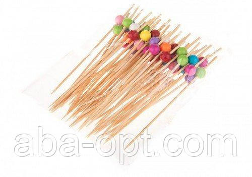 Набор деревянных шпажек для канапе L 12 см Шарик ( 50 шт ) Одесса - изображение 1