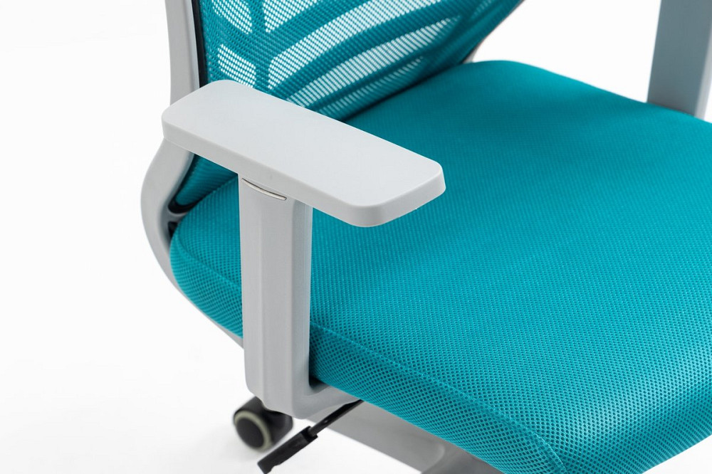 Крісло поворотне Q-320 блакитне Київ - фото 6