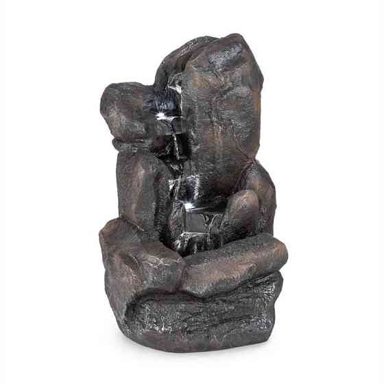 Каскадный солнечный фонтан Felsquell с питанием от батареи Солнечная панель 2 кВт 3 светодиода (Германия, Ровно