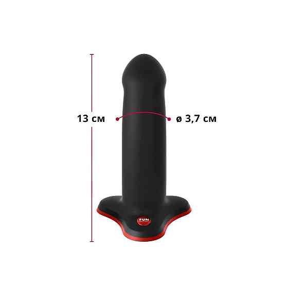 Фалоімітатор Fun Factory AMOR Black, довжина 14,6 см, діаметр 3,7 см, вигнутий Sex Aura Київ