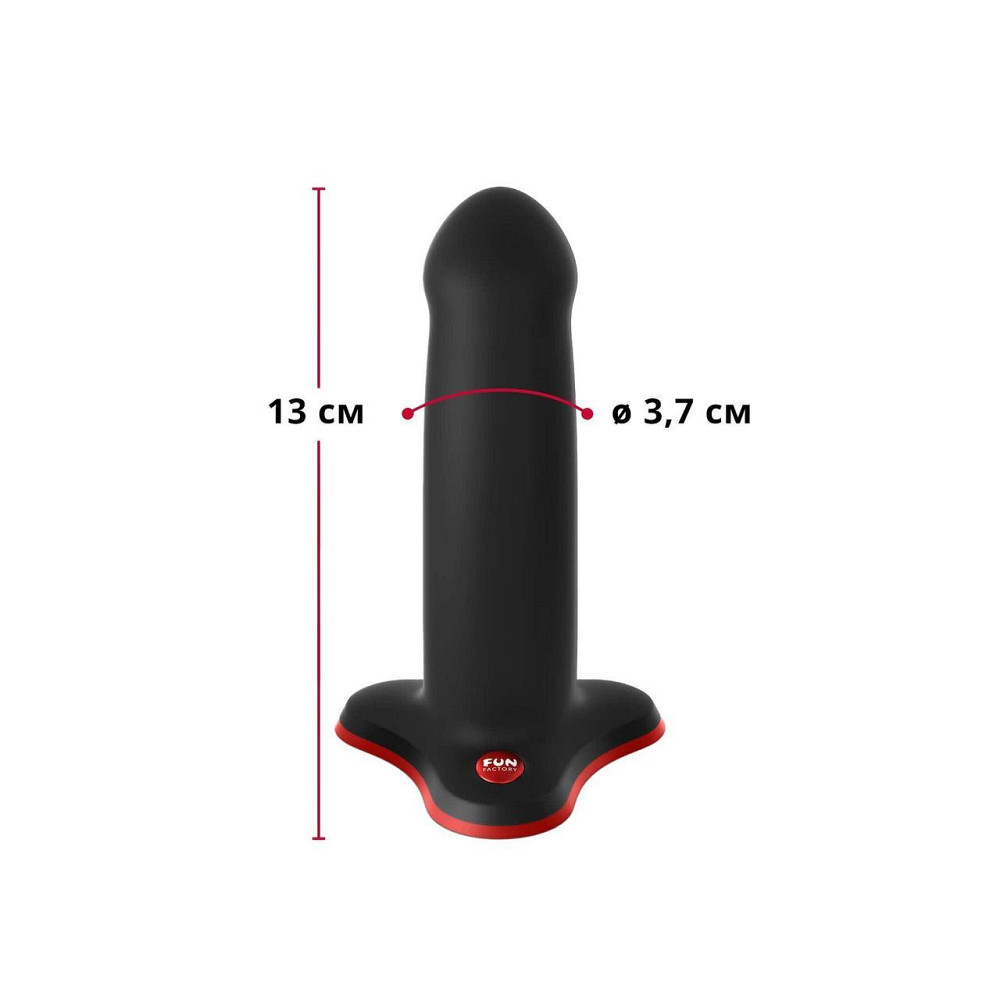 Фалоімітатор Fun Factory AMOR Black, довжина 14,6 см, діаметр 3,7 см, вигнутий Sex Aura Київ - фото 3