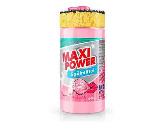 Засіб для миття посуду 1л (дозаторгубка) Бабл гам ТМ MAXI POWER   Solmir Київ