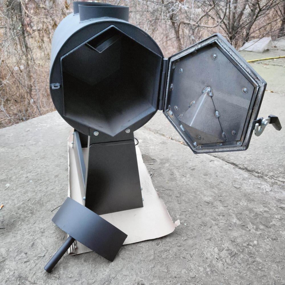 Піч буржуйка "Турбота" – Ефективне опалення для дому з регулюванням тепла Харків - фото 3