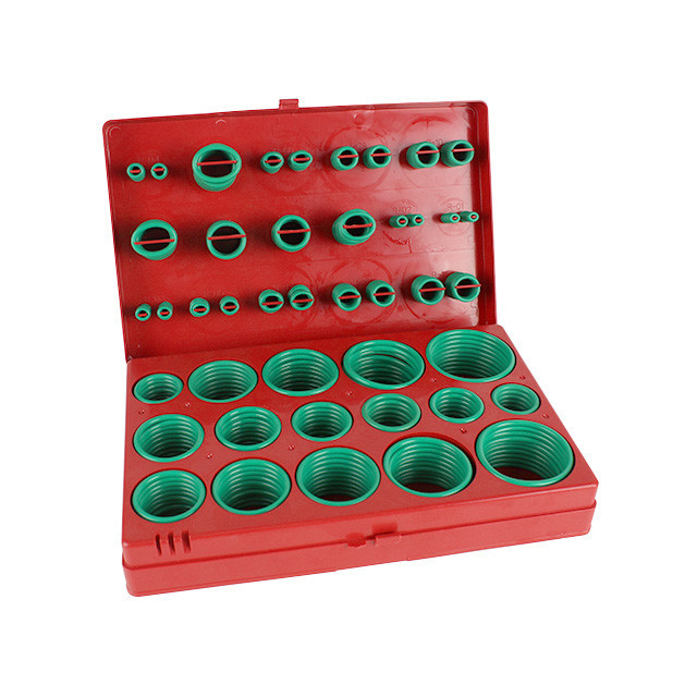Набір сальників INTERTOOL AT-5419 419 од, зелені - надійний комплект ущільнювальних кілець Івано-Франківськ - фото 1