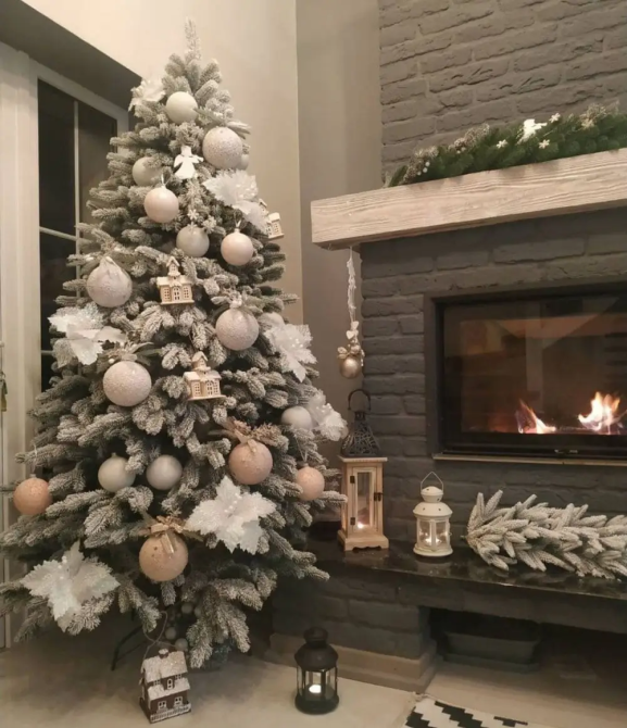 Лита Бельгійська ялинка з густою хвоєю (Засніжена) 2.2м Київ - фото 7