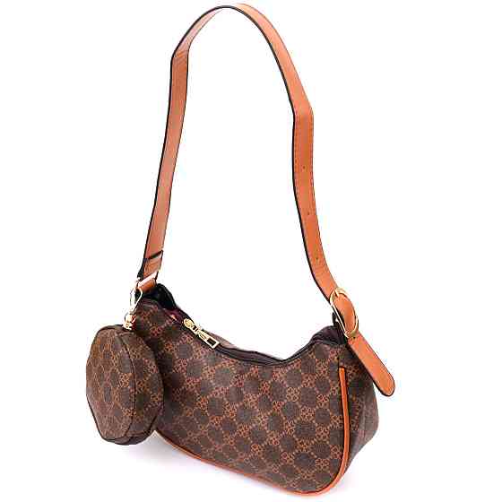 Жіноча сумка у формі півмісяця з екошкіри Vintage sale_15145 Коричневий Київ