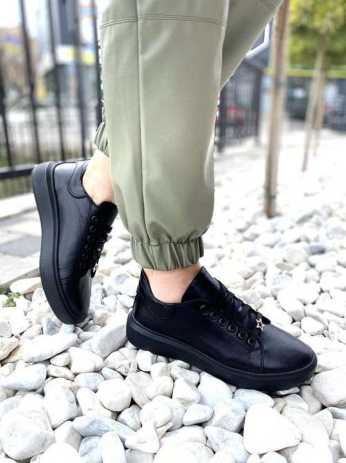 G.S.V. Кеди жіночі G.S.V. L-1 чорні (весна-осінь, шкіра натуральна) (3161) 37р.38р.39р. Коломыя - изображение 3