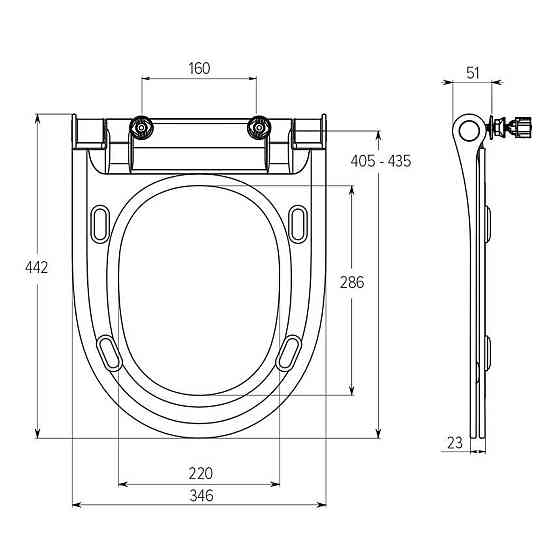 Сидіння для унітазу SoloPlast СПМ-12 Киев