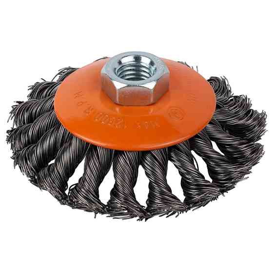 Grad Щетка проволочная конусообразная Ø100мм М14×2мм (стальная витая) GRAD (9040105) Коломия