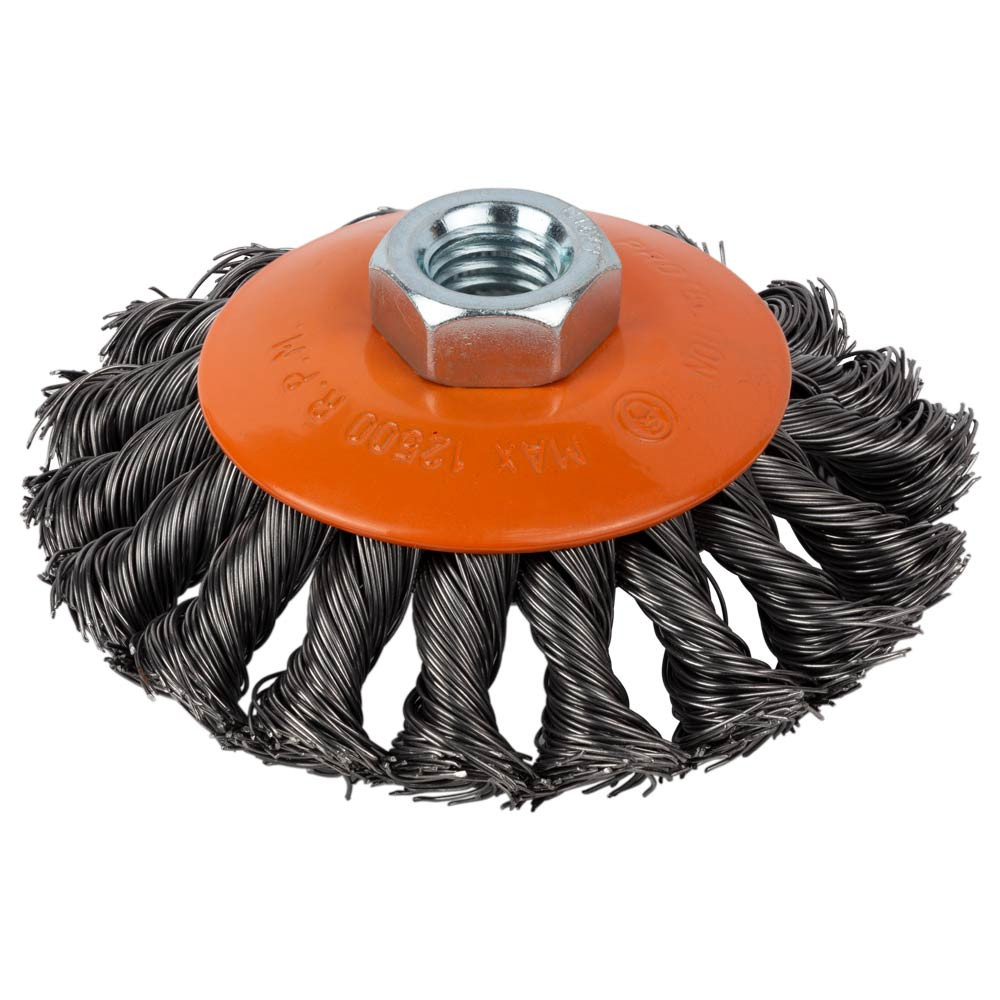 Grad Щетка проволочная конусообразная Ø100мм М14×2мм (стальная витая) GRAD (9040105) Коломия - фото 1