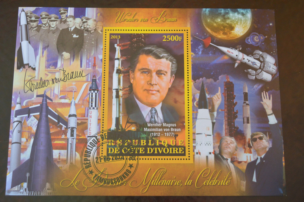 Кот-д’Ивуар. История. Личности. Блок. 2013 год (Б-1) Полтава - изображение 1