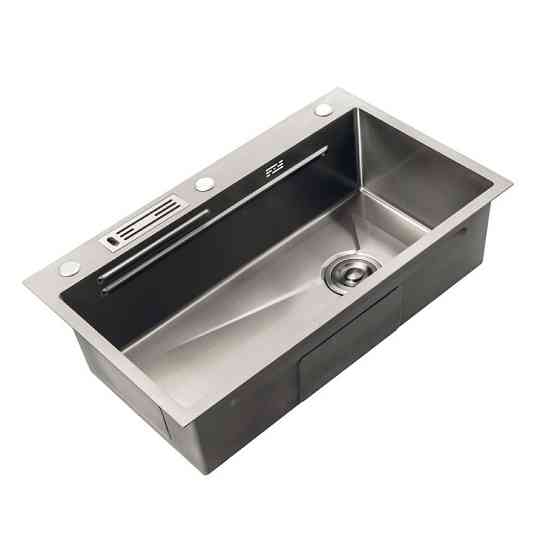 Мойка Mixxus Premium MH7545-SET-05 NANO-SILVER (3.0/0.8) комплект (нержавейка) (MX9634) Киев